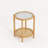 Bay Isle Home Round Rattan Coffee Table with Glass Top-676772001-675633289