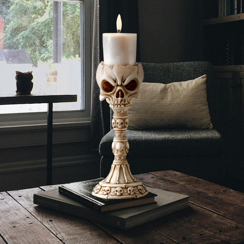 Bougeoir sculptural Skullduggery Bones