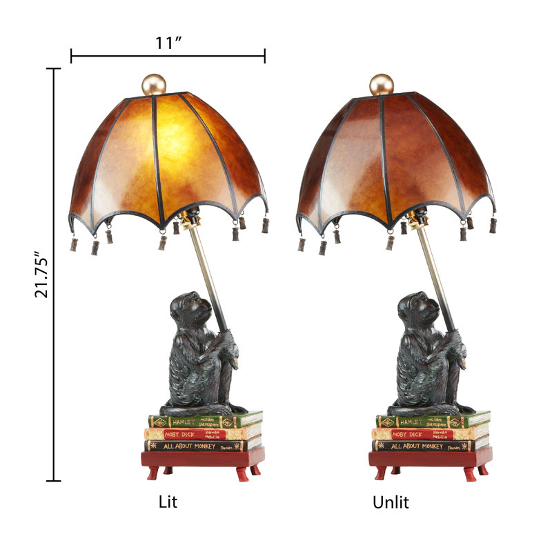 Andreano Intellectual Monkey 22"H Table Lamp