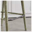 Ensemble de 2 tabourets de bar rembourrés en tissu vert clair sans dossier et rembourrés avec repose-pieds pour îlot de cuisine, comptoir de salle à manger et pub-1366774076