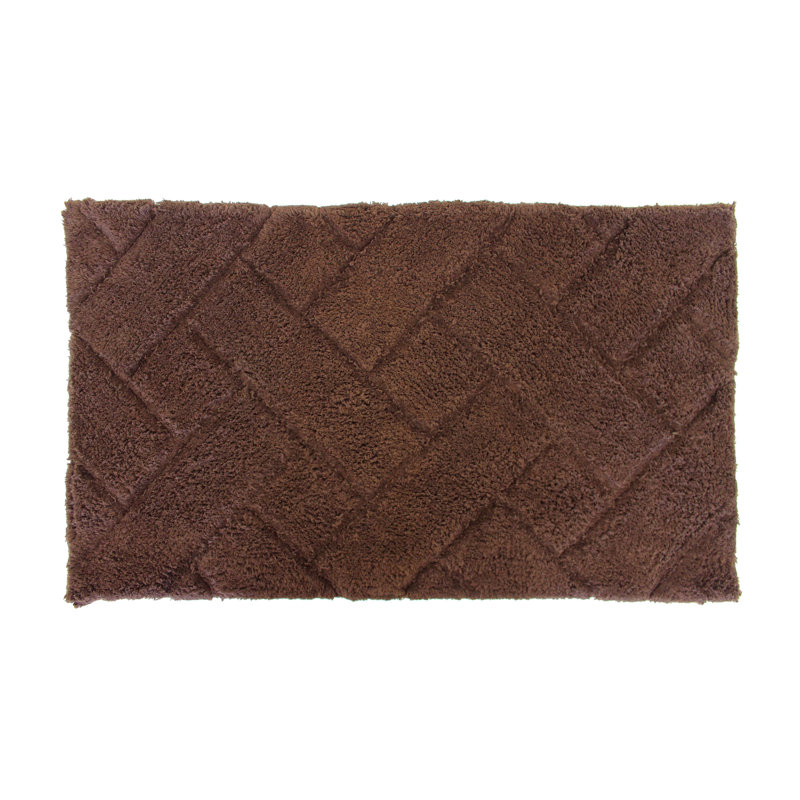Titan Non-Slip Bath Rug, Brown