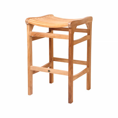 Tabouret de bar en teck Ellie-Maye