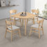 Solid Wood Upholstered Dining Table Set