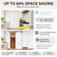 Porte pliante à panneau en bois massif 30 po x 80 po avec quincaillerie d'installation-116376595
