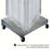 Three-Sided Revolving Pegboard Tower Floor Display on Wheeled Metal Base. Spinner Rack Stand. Panel Size: 16"W x 60"H