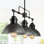 Luminaire suspendu linéaire à 3 lumières pour îlot de cuisine Herdon