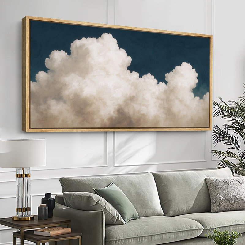 Grande impression sur toile encadrée, impression de paysage de ciel nuageux pour la nature, Naturel, H 30 po x l 60 po