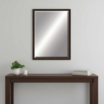 39" Bronze Wood Accent Mirror