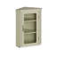 Blanc massif + bois manufacturé + vitrines