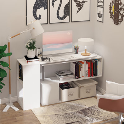 Bureau d'ordinateur de coin 55 po 55 po