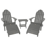 Mountain Bluff Adirondack Chair with Ottoman