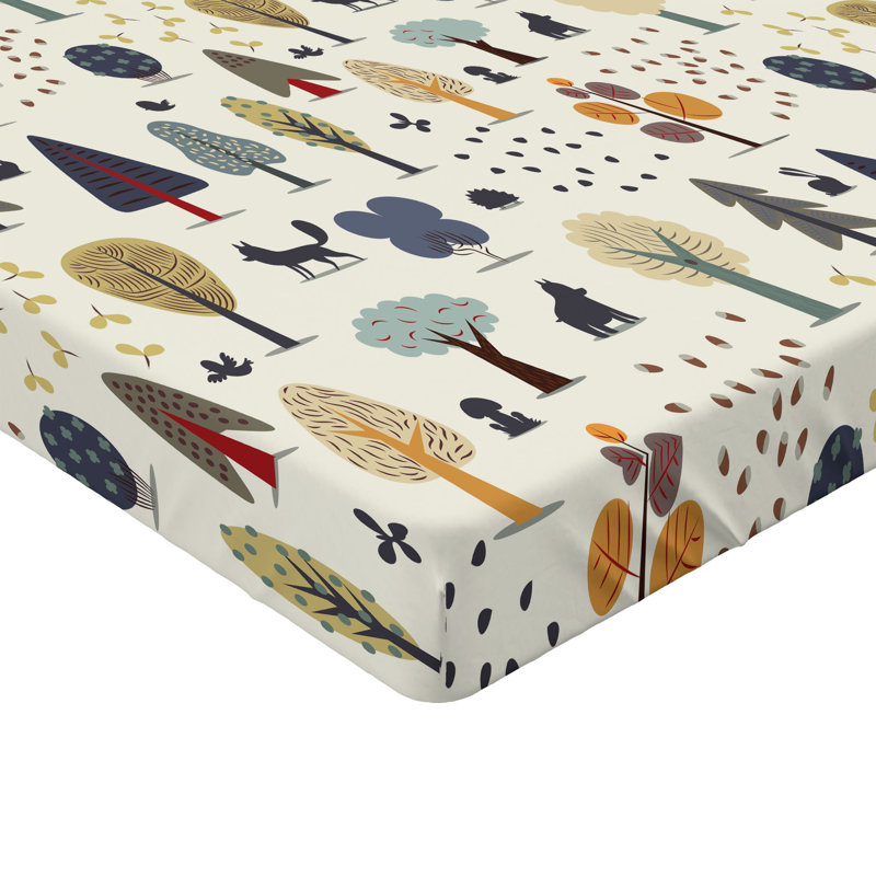 Multicolore Ambesonne, Drap-housse de taille double