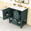 Meuble-lavabo 30 po avec lavabo en céramique et porte à fermeture en douceur-1370403234