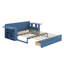 Lit de jour avec bureau amovible, tiroirs de rangement et table d'appoint hydraulique-469426681-469426680