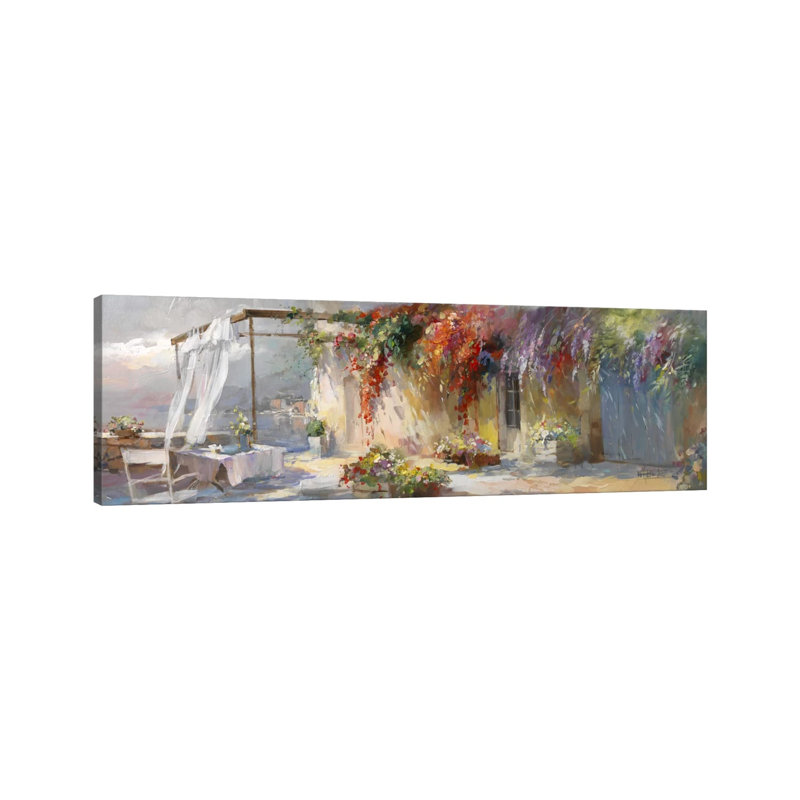 Gardino I by Willem Haenraets - Wrapped Canvas Panoramic Painting, 30.48 cm H x 91.44 cm W x 3.175 cm D