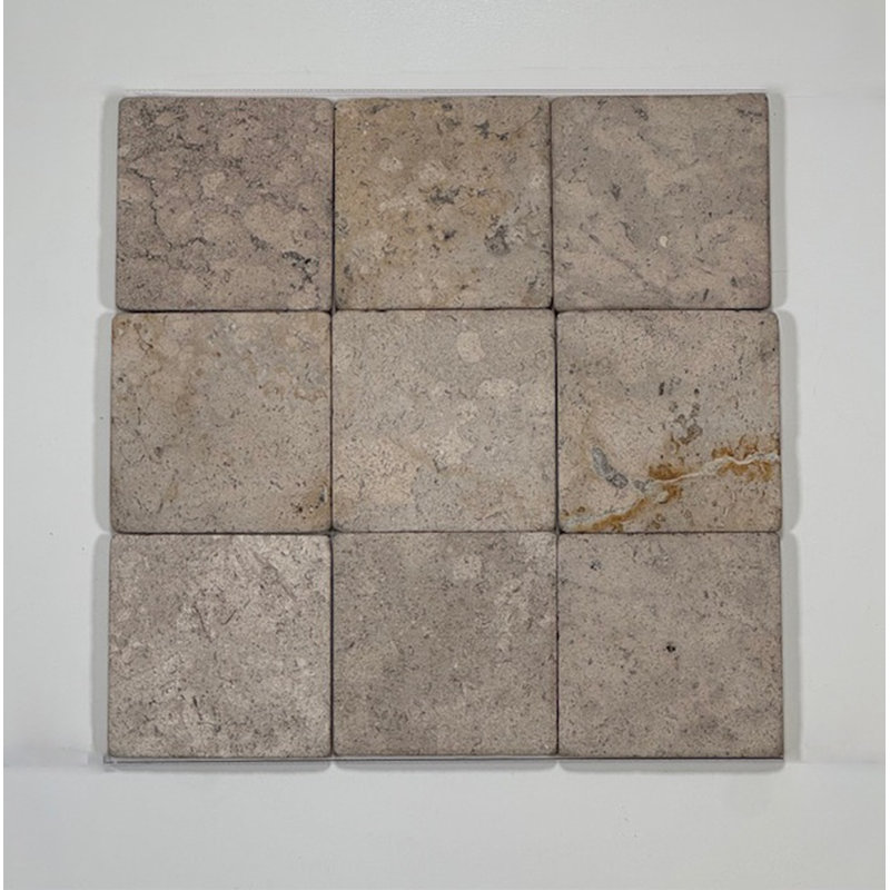 Tumbled Travertine 4''X4"