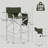 31" Seat Height Tall Folding Camping Chair Directors Chair Foldable Bar Stool with Cup Holder, 250 lbs Capacity-2073058495