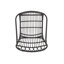 Fauteuil large de 24 po Bivona-34583554