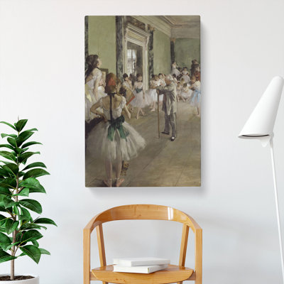 The Ballet Class Vol.1 by Edgar Degas - Wrapped Canvas