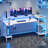 Cavit L-Shaped Metal Base Computer Desk with Power Outlet-1973186093