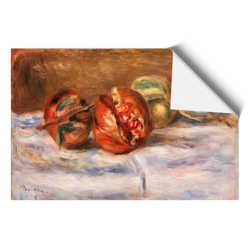 Pomegranates by Pierre Auguste Renoir - Frameless Print, 30cm H x 42cm W x 0.1cm D