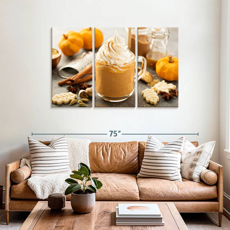 Yarlin Pumpkin Latte, 36" H x 57" W