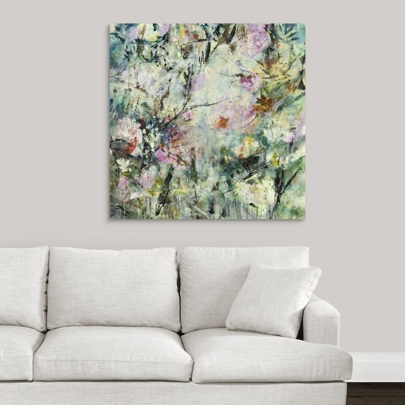« my little paradise », peinture sur toile, Toile tendue, H 12 po x l 12 po x p 1,25 po