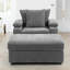 Fauteuil surdimensionné en chenille avec repose-pieds, fauteuil-lit avec porte-gobelets et ports de charge USB-1261781400