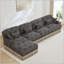 Canapé modulaire en chenille à imprimé léopard-125743052-125743059