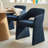 4 - Person Dining Table Sets With Round Table & 4 Upholstered Chenille Chairs-1544098666-1544098663