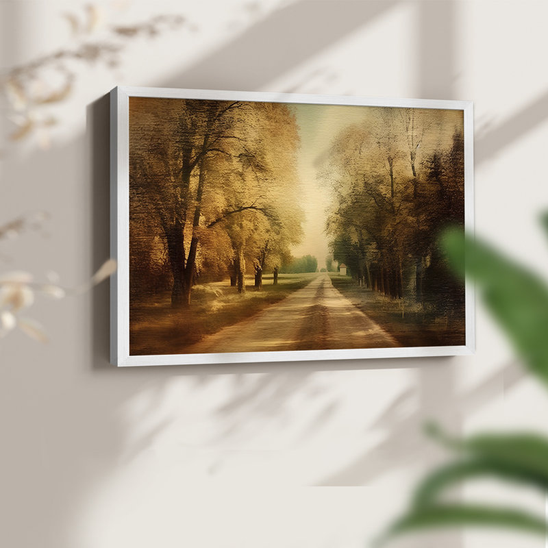 Paysages rétro-CLXV III - impression encadrée - réaménageable, H 16 po x l 20 po, Blanc