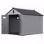 Remise de rangement en plastique pour jardin