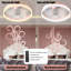 Ventilateurs de plafond avec lumières à DEL à intensité variable, installation intégrée de ventilateurs de plafond minces et modernes (rose)