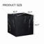 Table d'appoint cubique en MDF imitation marbre Droom, 40 cm L x 40 cm P x 40 cm H