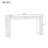 Console en bois Glim avec rayures verticales et tiroirs