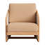 Fauteuil Sakina brun