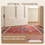 Tapis Woundwort traditionnel à motif floral intégral, couleur marine, orange, or, vert, crème, ivoire, antidérapant, à poils courts, pour l'intérieur et l'extérieur, adapté aux animaux de compagnie, salon, chambre, salle à manger, entrée, couloir, bureau, lavable-1473157790