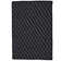 Tapis noir tressé à motif géométrique Ommegang