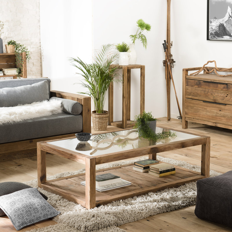 Casanova Floor Shelf Coffee Table with Storage
