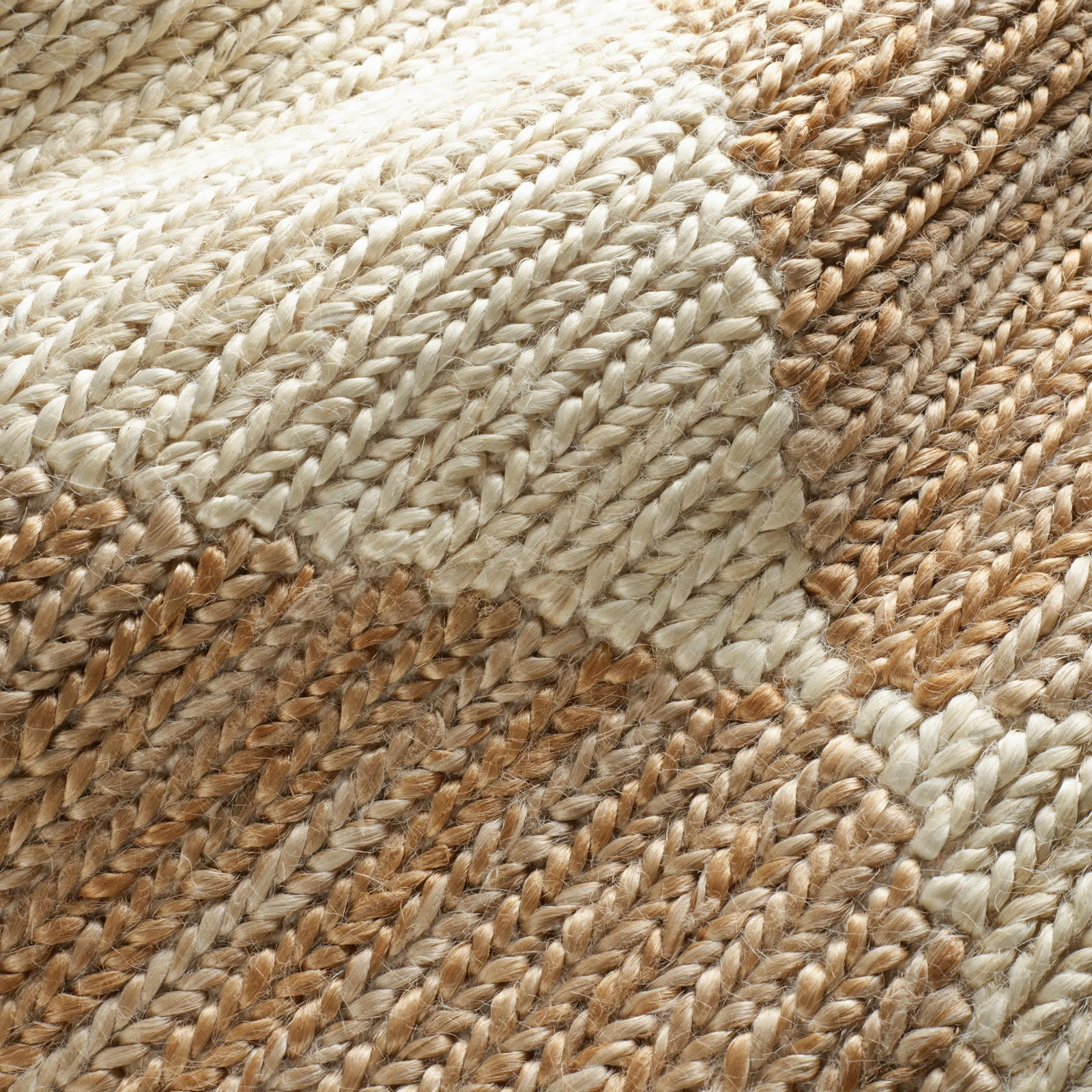 Harwich Cotton; Polyester; Jute / Sisal Natural Rug, Runner 2'6" x 8'