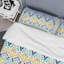 Multicolore Ikat Ogee - Ensemble de housse de couette abstrait - Microfibre de polyester-96241285