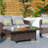 Rectangular Wicker Adjustable Outdoor Dining Table-94394880-94394879