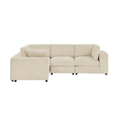Buesunworth Corduroy Upholstered Modular Sectional