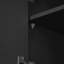 Buffet noir moderne avec garde-manger et armoire réglable de 83,7 pouces de hauteur avec 5 tiroirs de rangement et tablette réglable, noir-1990430367