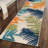 Parksley Palm Frond Indoor/Outdoor Area Rug Ivory/Orange/Navy-110742441