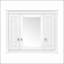 Armoire de salle de bain avec miroir, armoire à pharmacie murale avec 4 tablettes, rangement pour porte de toilette en miroir-1815397091