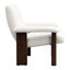 Chaise d'appoint de style Mid-Century avec fauteuil doux pour le salon, la chambre à coucher, le bureau, la base rembourrée en éponge et la chambre à coucher