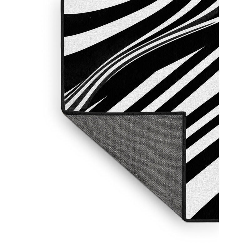 Tapis à motif géométrique doux et moelleux de couleur Midwood, 2 x 5
