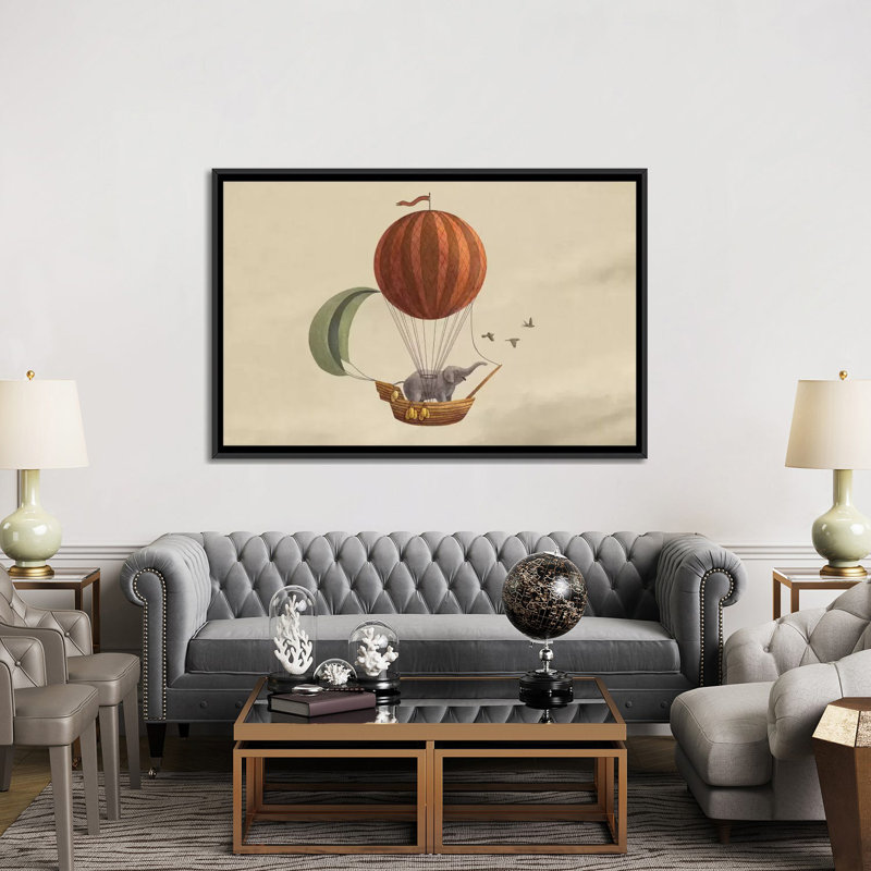 « adventure await » par thierry, impression sur toile tendue, H 18 po x l 26 po x P 1,5 po, Toile encadrée noire