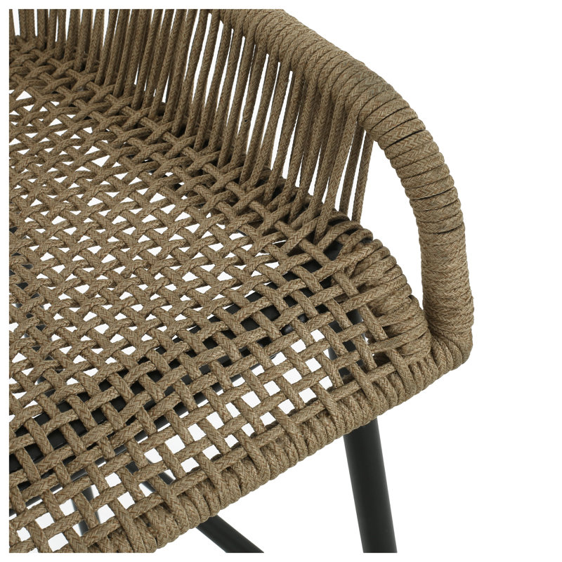 Tabouret de bar d'extérieur brun La Push, ensemble de 2